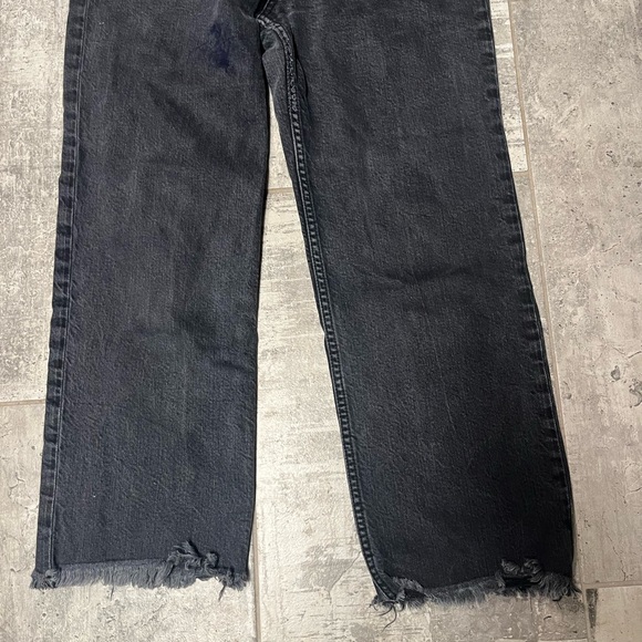 Hudson Remi Straight Cropped Jeans with raw distressed hems SZ 29 - Picture 3 of 8